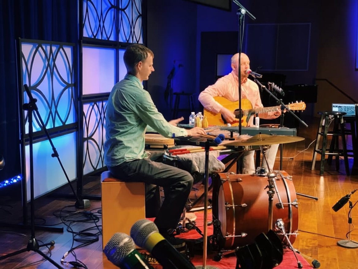 Stillwater Duo performing live on stage