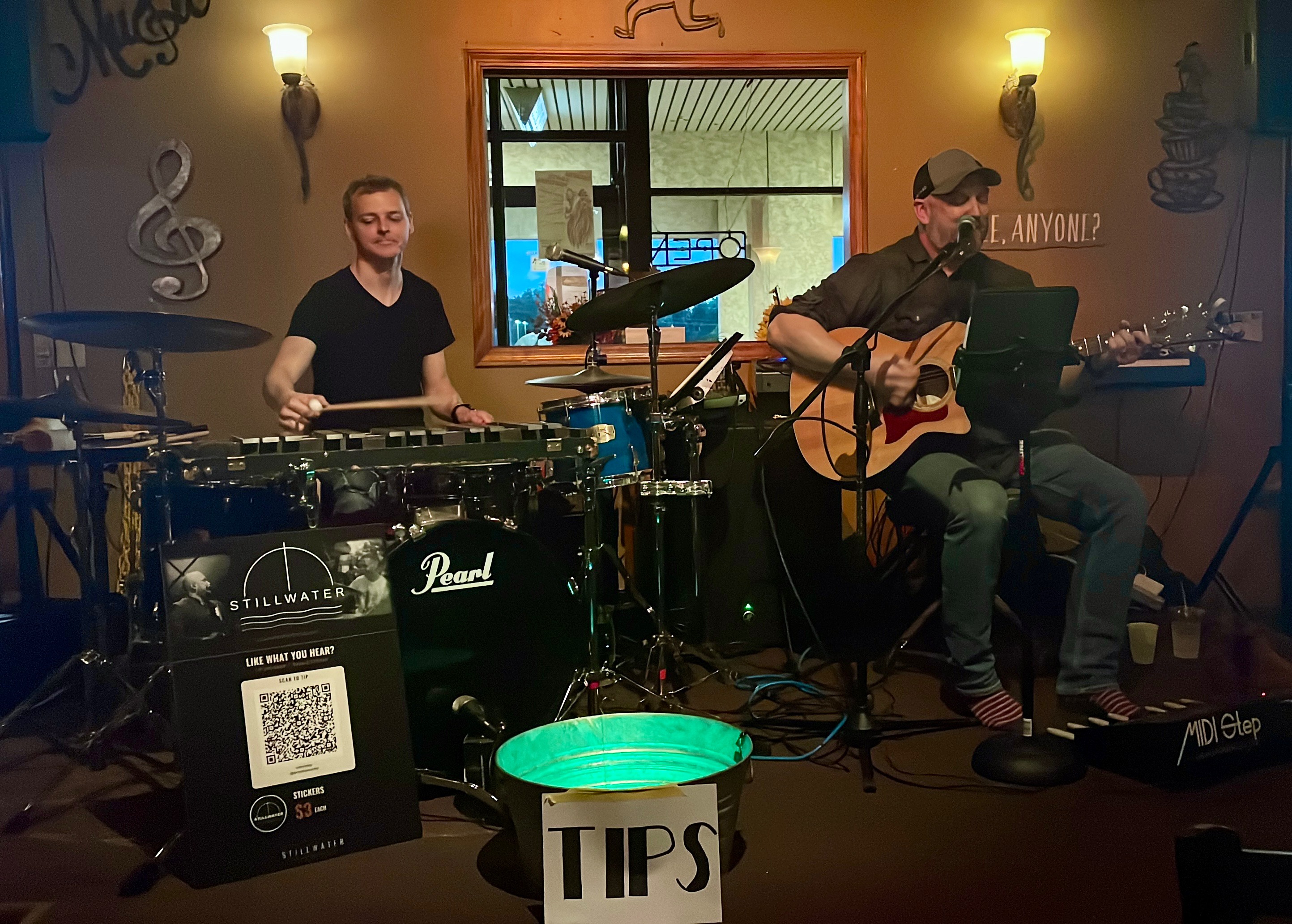 Joe and David performing at Classic Bean